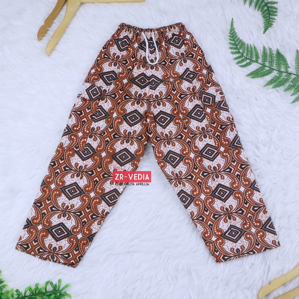 Celana Boim Batik Uk 4-5 Tahun / Pants Kids Anak Laki Celana Panjang Motif Batik Harian Santai Murah