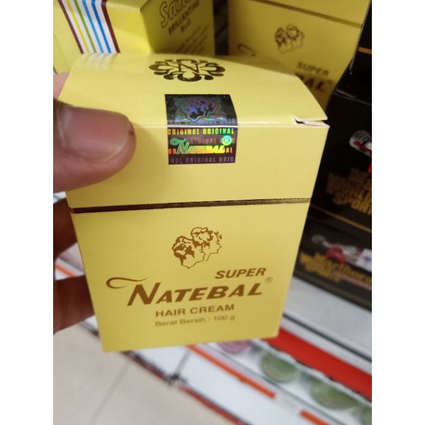 SUPER NATEBAL HAIR CREAM 100GRAM/KRIM PENGHITAM RAMBUT/MINYAK RAMBUT