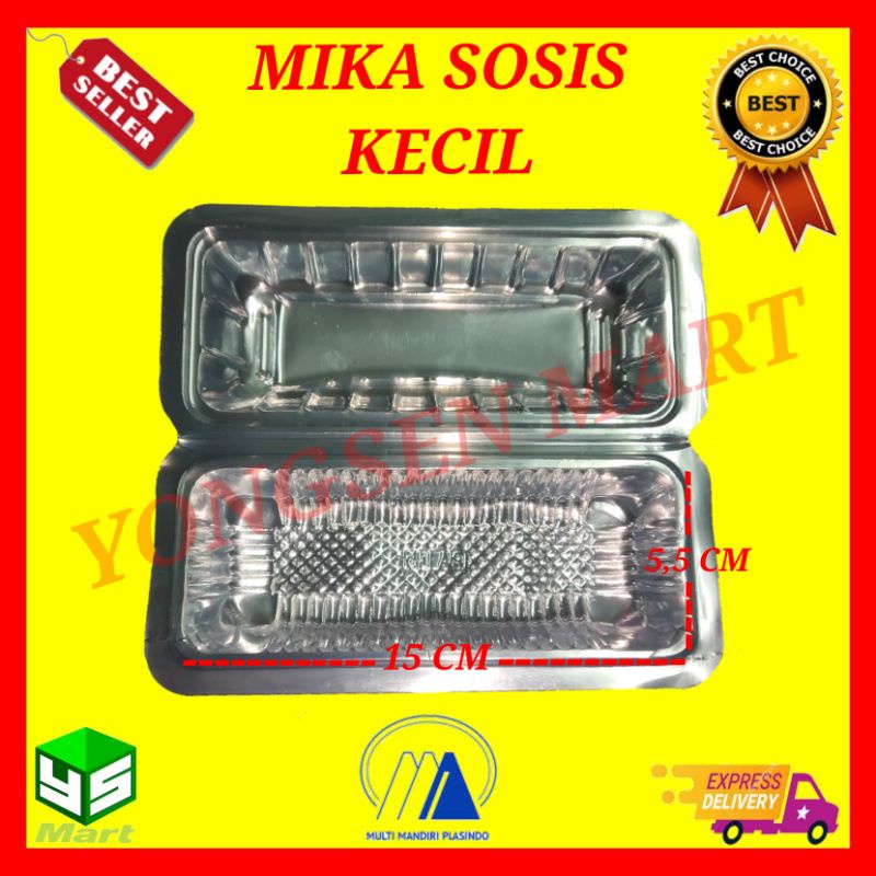 Mika plastik sosis kecil / sosis telor / mika hotdog / mika hotang / roti gulung