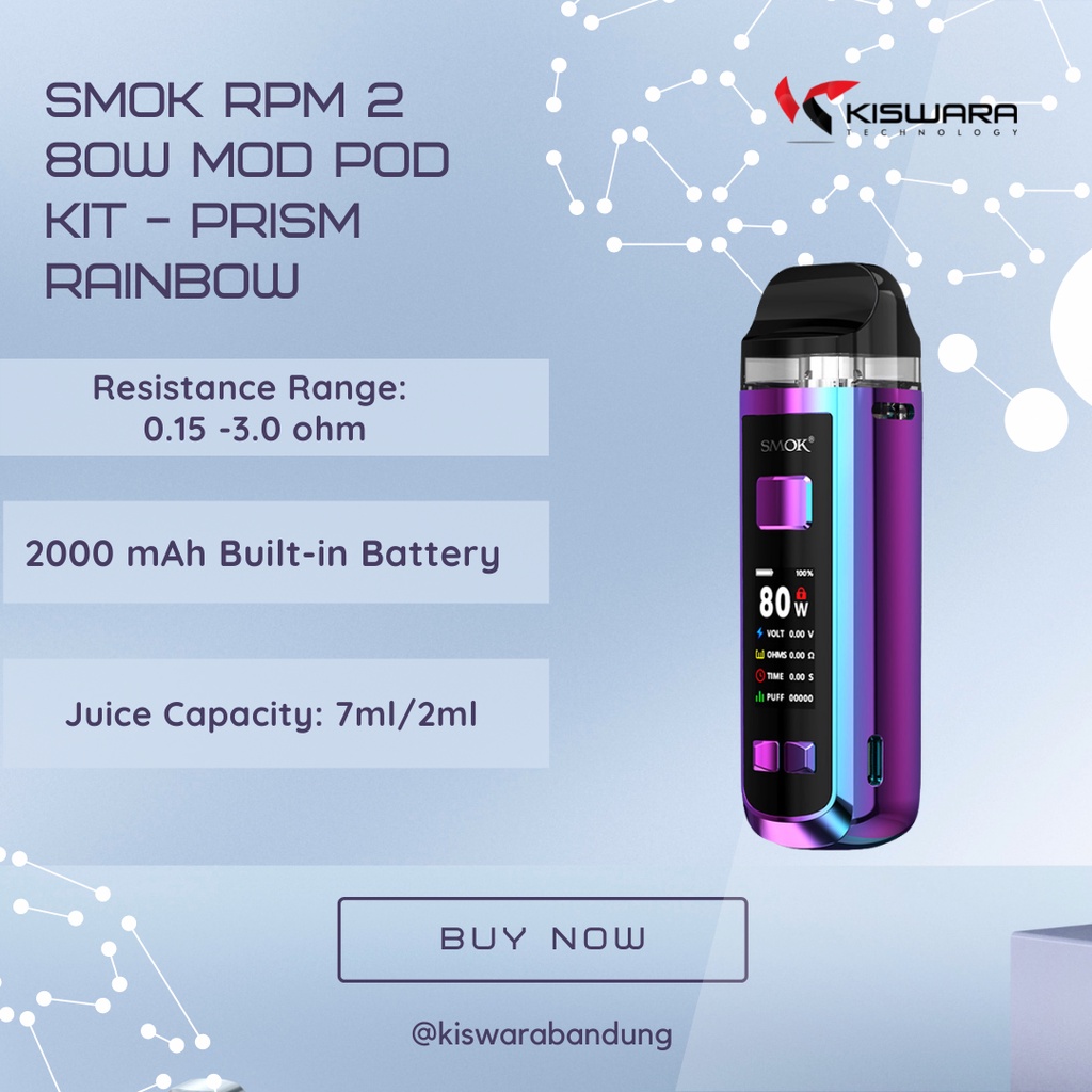 SMOK RPM 2 80W Mod Pod Kit - PRISM RAINBOW [Authentic]