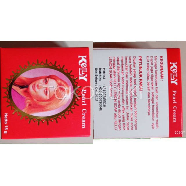 KELLY PEARL CREAM ORIGINAL / BEDAK KELLY/KELY KELI ASLI BPOM