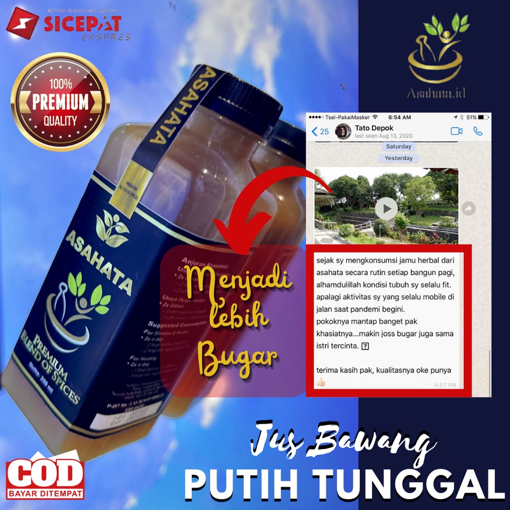 

Jus Bawang Putih Tunggal Meningkatkan Stamina Tubuh - Asahata Blend Of Spices