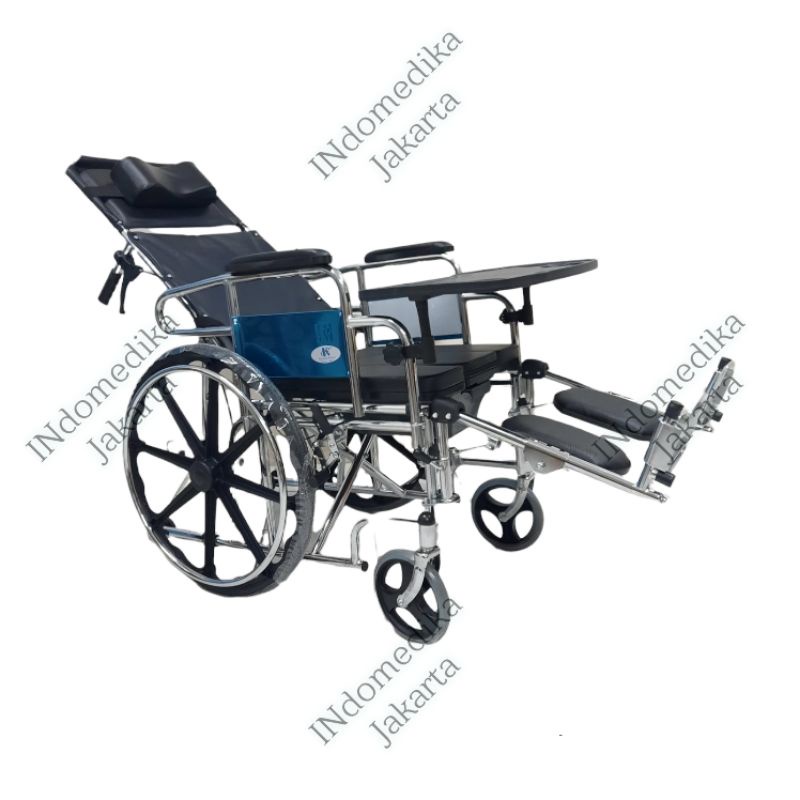 [EXP] Kursi Roda 5 in 1 - kursi roda Multifungsi - Kursi roda BAB + Slonjoran+meja makan