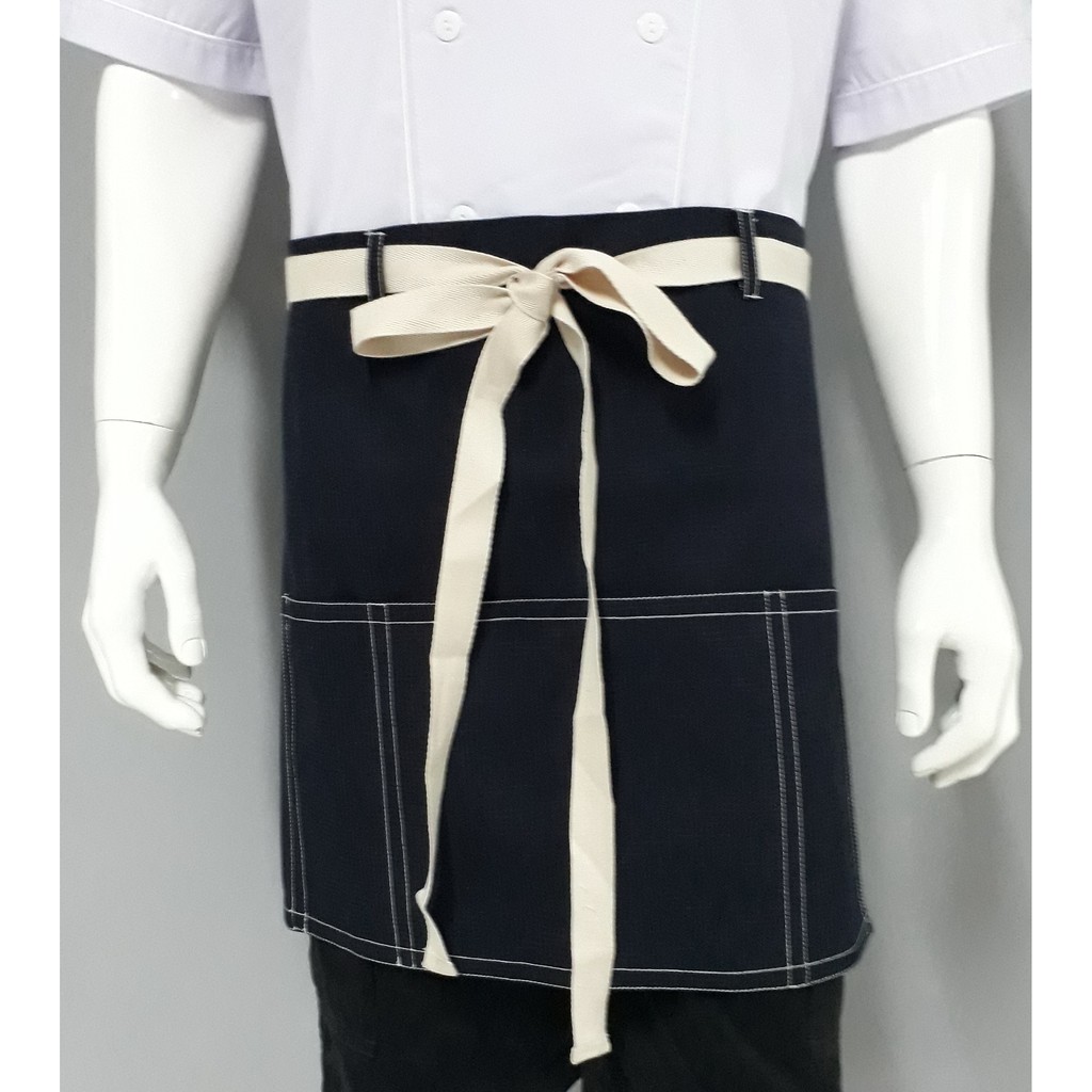 Chef Wear Apron / Celemek Pendek Waterproof Tali Ban