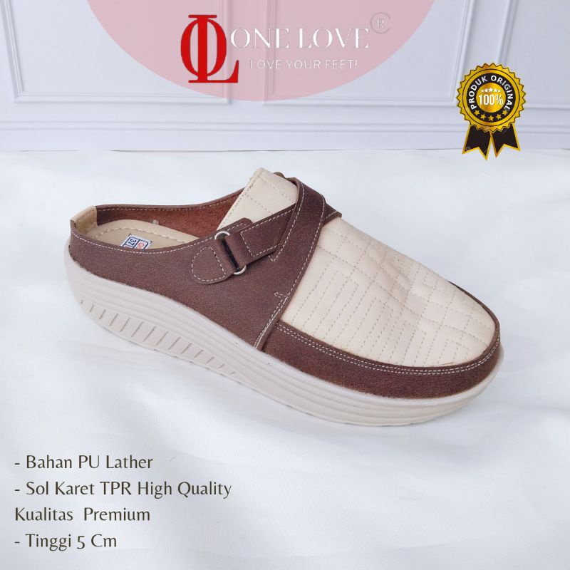 One Love Sepatu Wedges Wanita Casual Terbaru One Love Original Branded Sepatu Sepotong Wanita Tutong