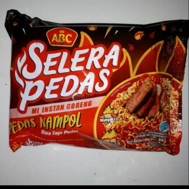 

MIE ABC GORENG SELERA PEDAS NAMPOL 80 GR