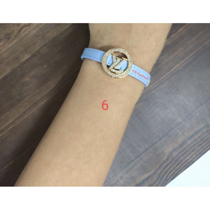 Fifi Fashion Liontin Charm 2 Model Perhiasan Lapis emas Untuk Gelang Tali Kulit 12#