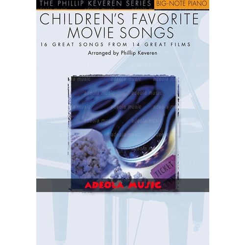 Buku Piano Soundtrack Film / (PF-127) CHILDREN’S FAVORITE MOVIE SONGS