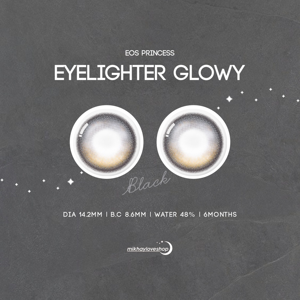 MIKHAYLOVESHOP Softlens Eyeglow Black (Eyelighter Glowy) | EOS Princess