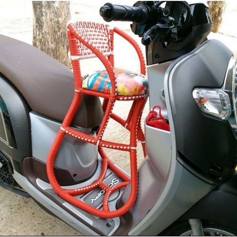 boncengan rotan anak boncengan rotan full lilit boncengan anak motor