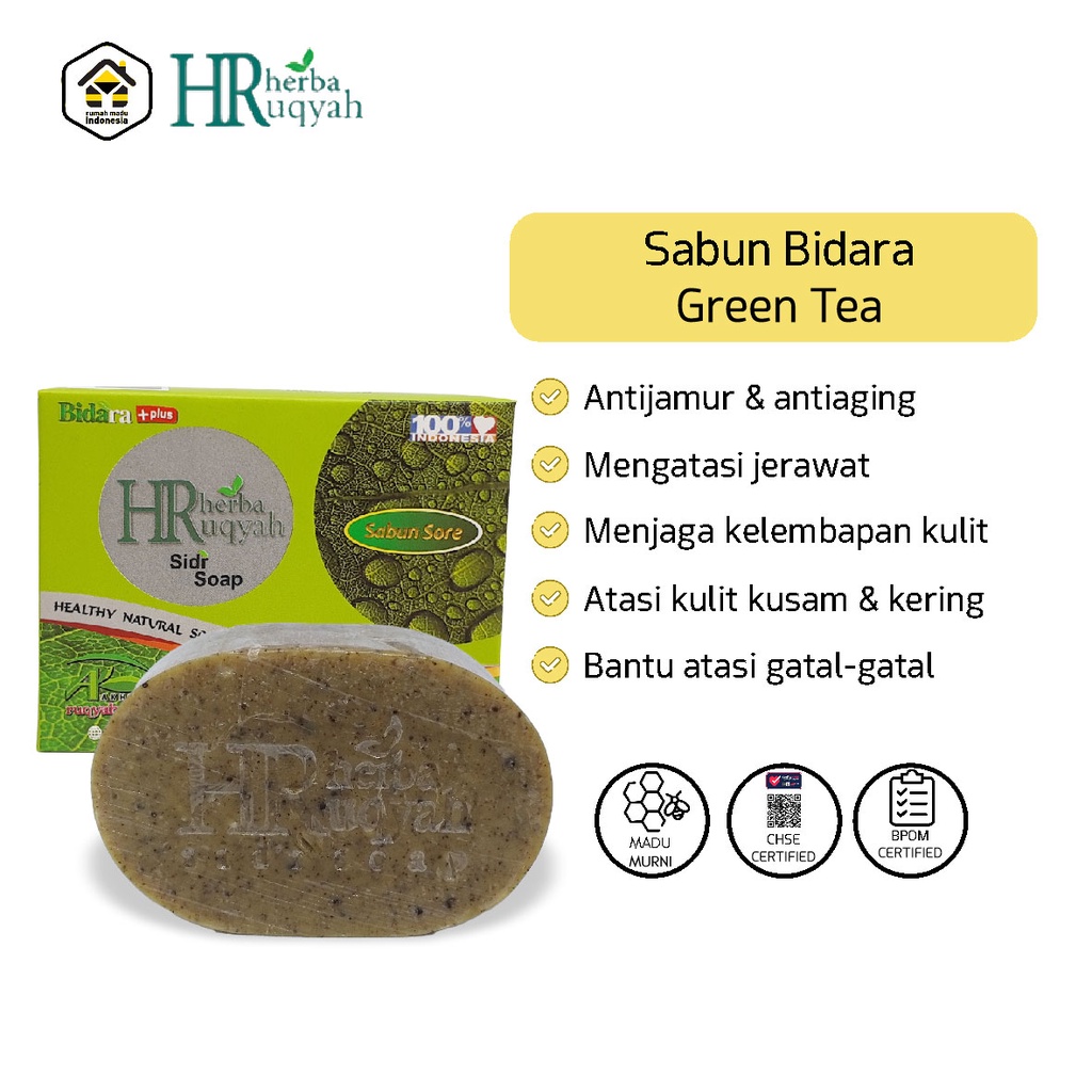 Sabun Bidara Obat Gatal Sabun Mandi Batang Sabun Herbal Sabun Bidara Bpom Sabun Herbal Plus - Herbaruqyah Sidr Soap