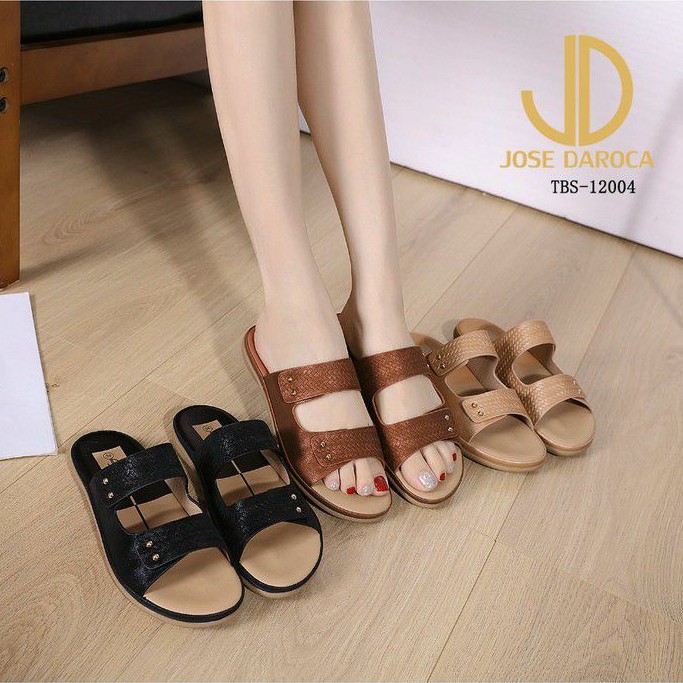 JOSE DAROCA Sandal Wanita Double Straps #TBS-12004# ORIGINAL