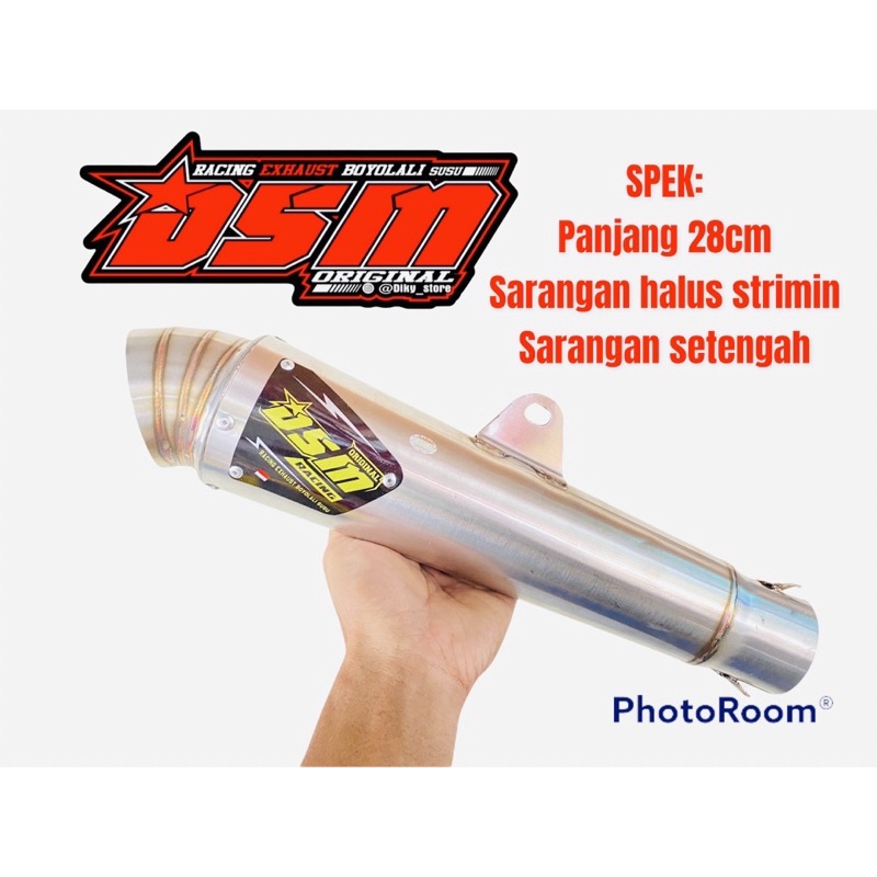 Knalpot Dsm jiksaw p28 original bukan cts bss rps dpj