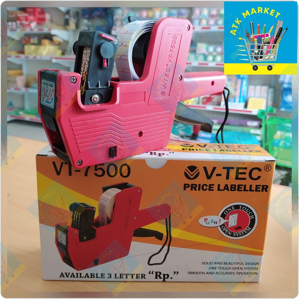 

V-TEC Alat Label Harga 1 BARIS / Price Labeller / Price Label VT-7500 8DIGIT