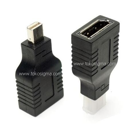 MINI DP TO DISPLAYPORT FEMALE ADAPTER