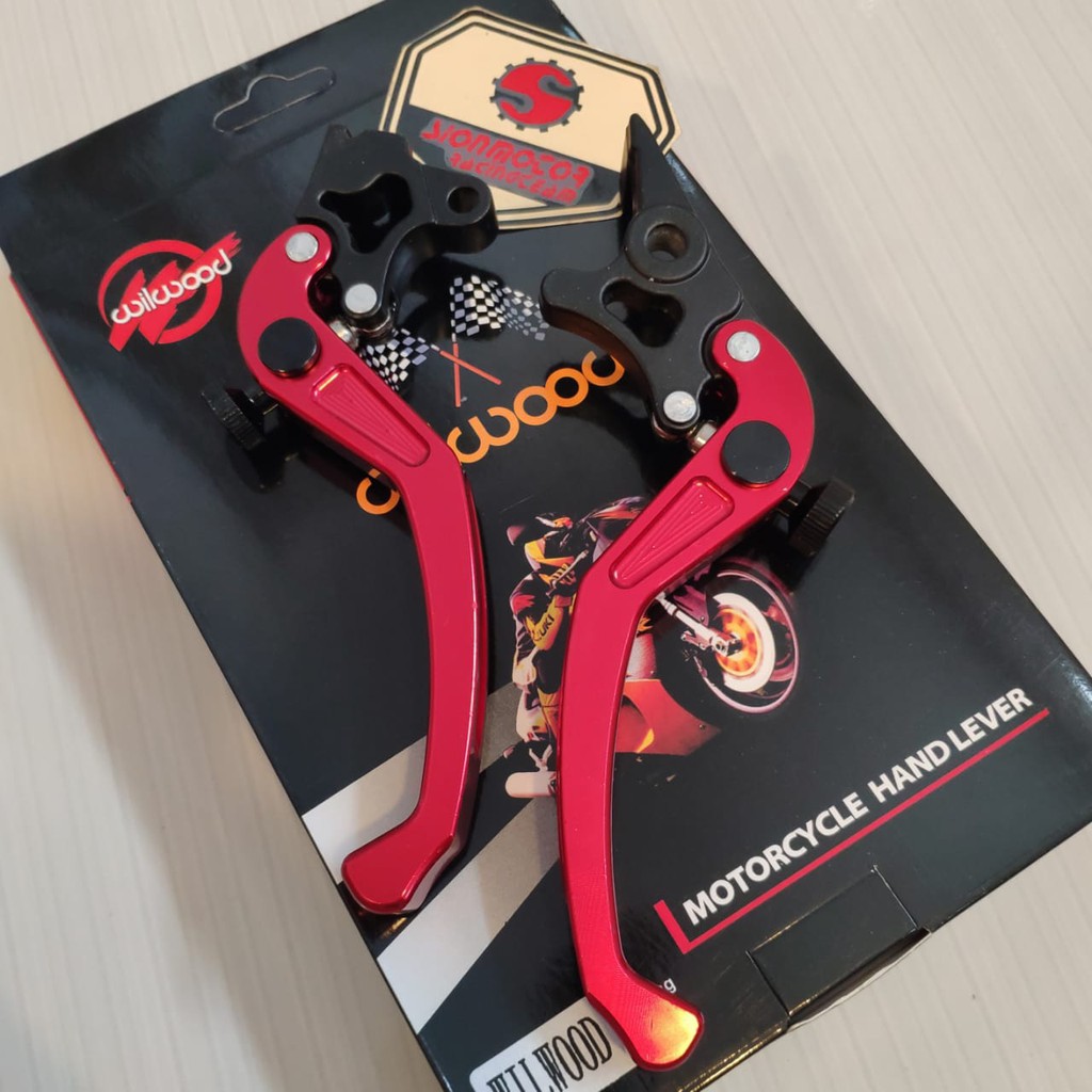 Handle Set Honda Vario / Beat Non CBS Model KTC Merah Wilwood
