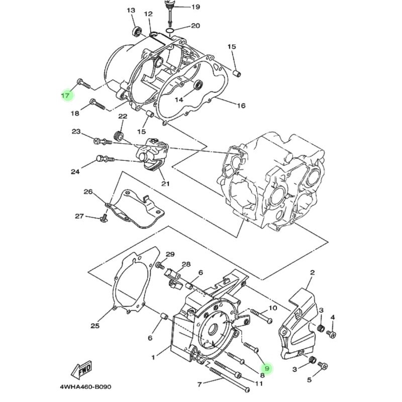 BAUT BAK KOPLING MAGNET F1ZR ORI YGP FIZR FIZ F1Z R 98517-06030 BLOK KALTER MAGNIT