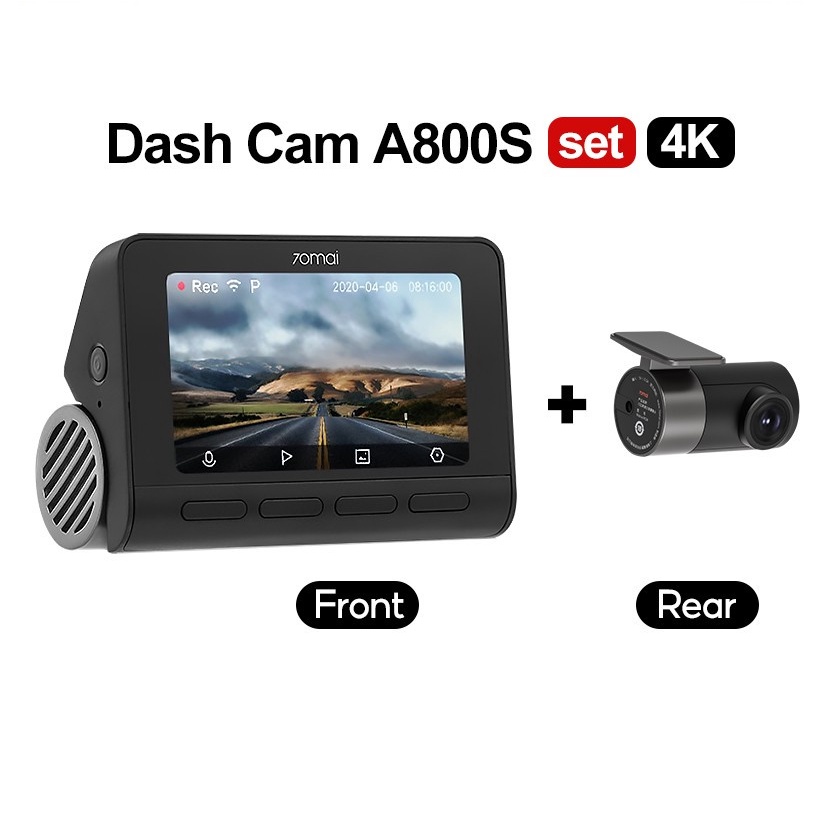 70mai A800S Smart Dash Cam Rear Camera HD 4K 2160P - Kamera Mobil