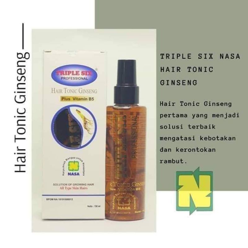 TRIPLE SIX HAIR TONIC GINSENG NASA /TRIPLE SIX /HAIRTONIC