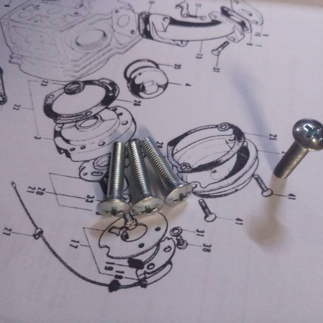 Baut Tutup Platina Honda S90 Astra 90z Cembung