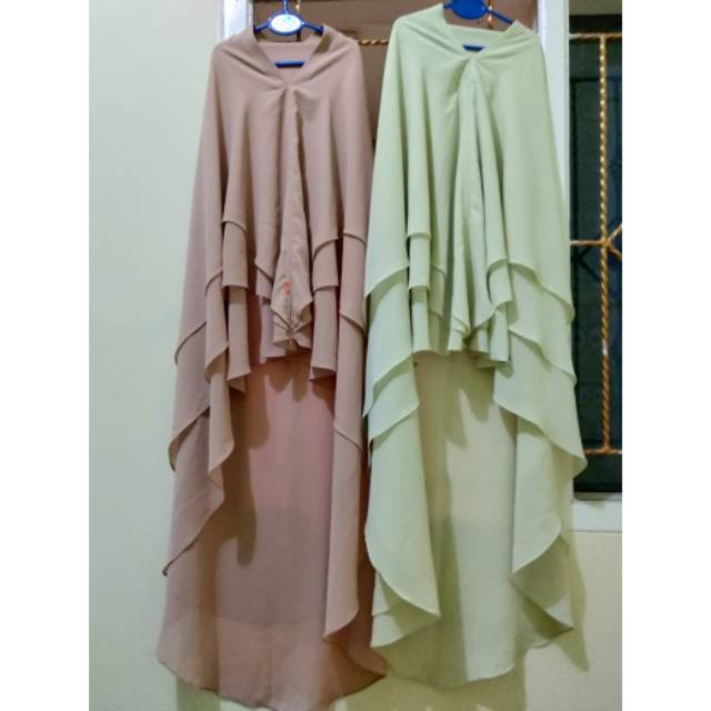 Preloved khimar 3 layer