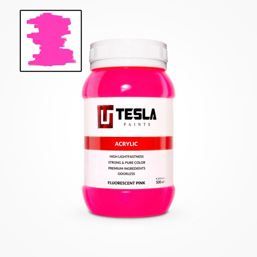 

Tesla Acrylic 500 ml Fluorescent Pink