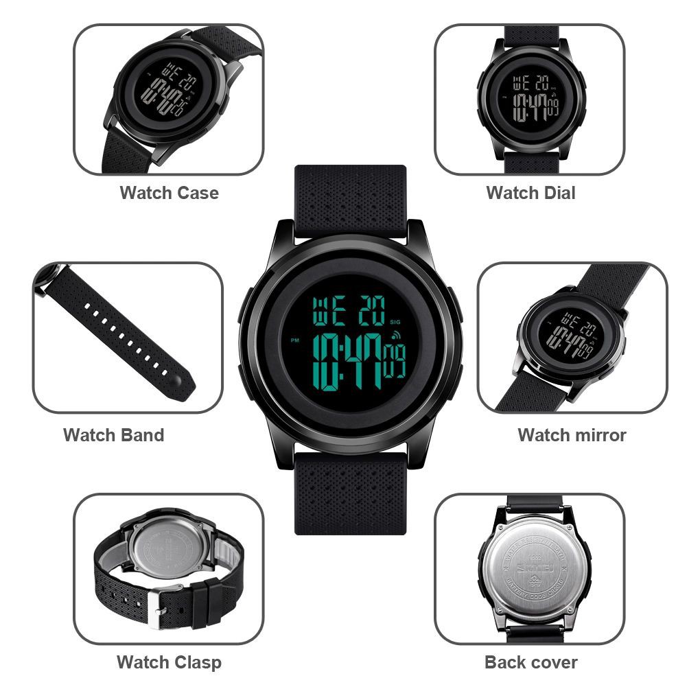 SKMEI 1502 Jam Tangan Pria Wanita Digital Anti Air WATCHKITE WKOS