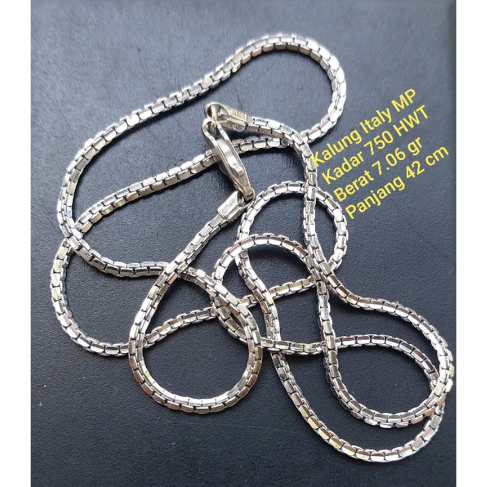 Perhiasan Kalung Italy 750