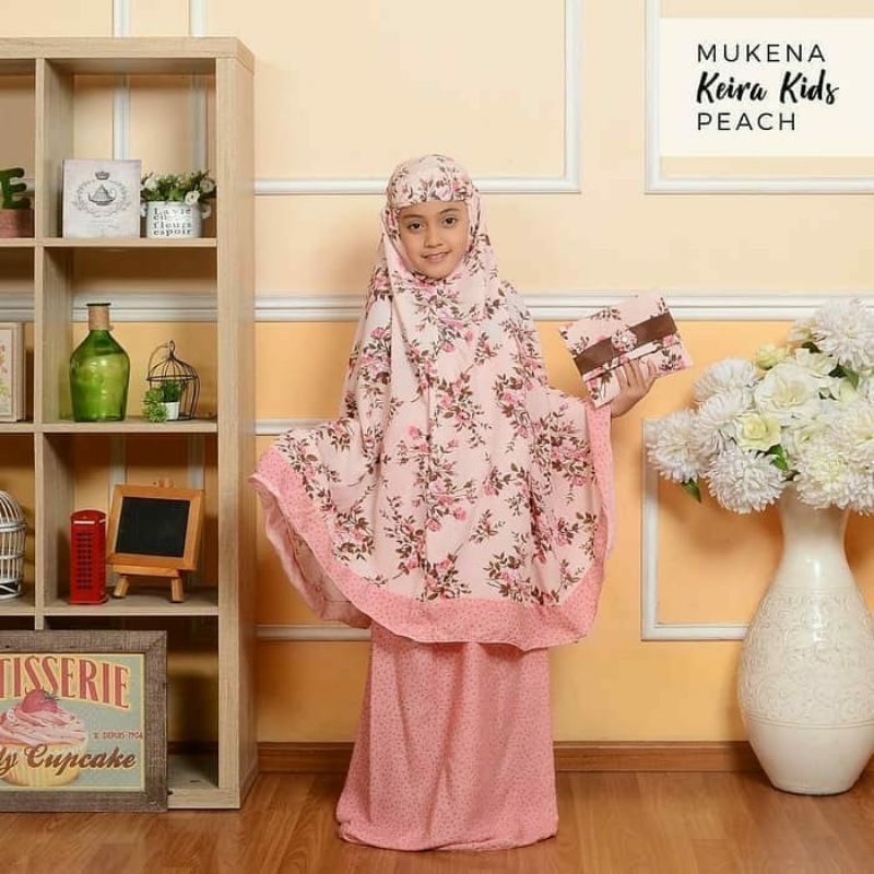 Mukena anak, balita, dan dewasa (abg)  katun rayon bali bunga (keira, alina, autumn rose, jasmine, alisha)