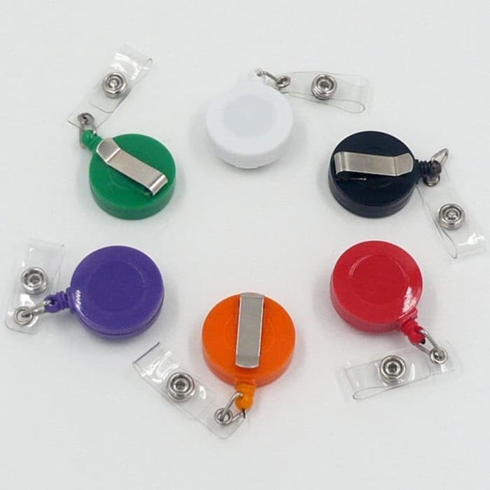 Gantungan ID Card Yoyo Solid Body Swing Clip Combo Card Holder Murah