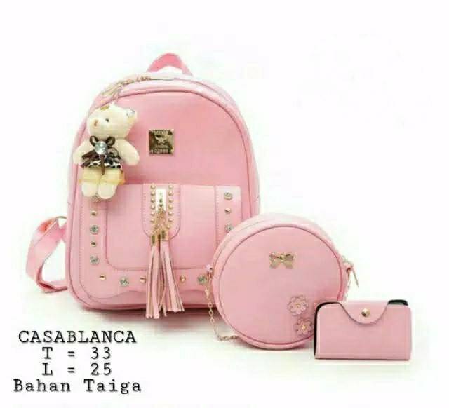 Tas ransel 3in1 casablanca begonia