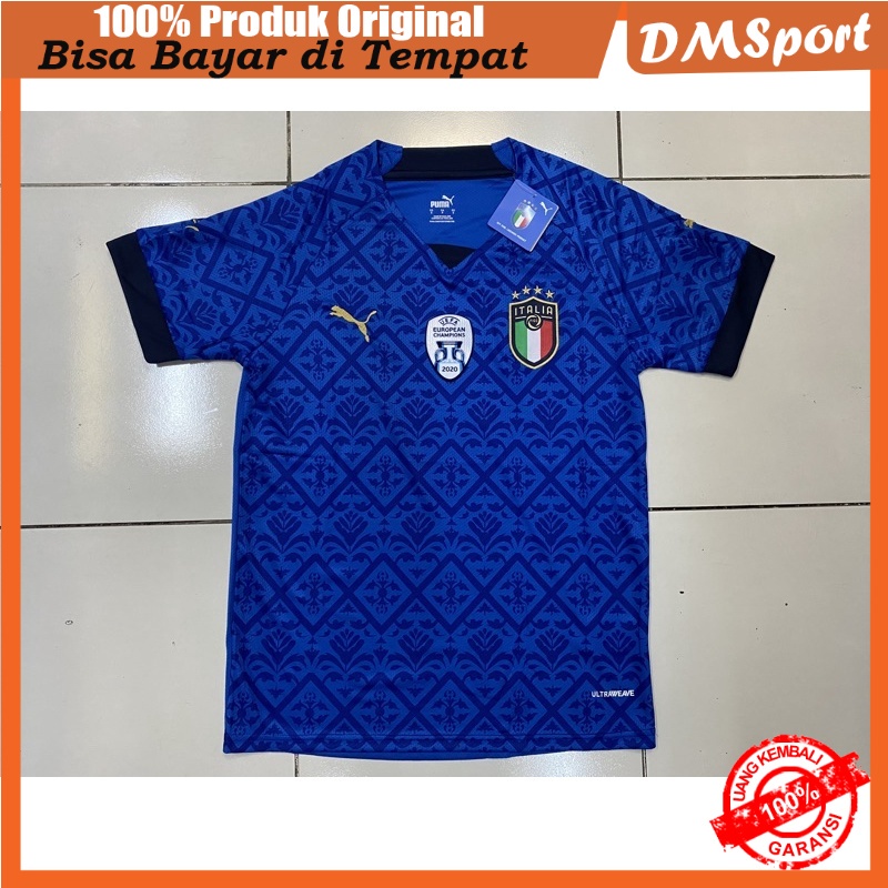 JERSEY BOLA ITALIA+PATCH EURO CHAMPIONS HOME 2021/2022 GRADE ORIGINAL ASLI IMPORT