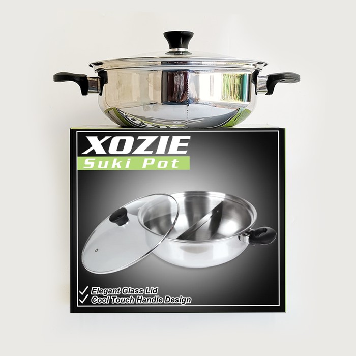 Panci Sekat 2 Xozie Suki Pot 28 cm Sukipot Panci Shabu Shabu Sukiyaki