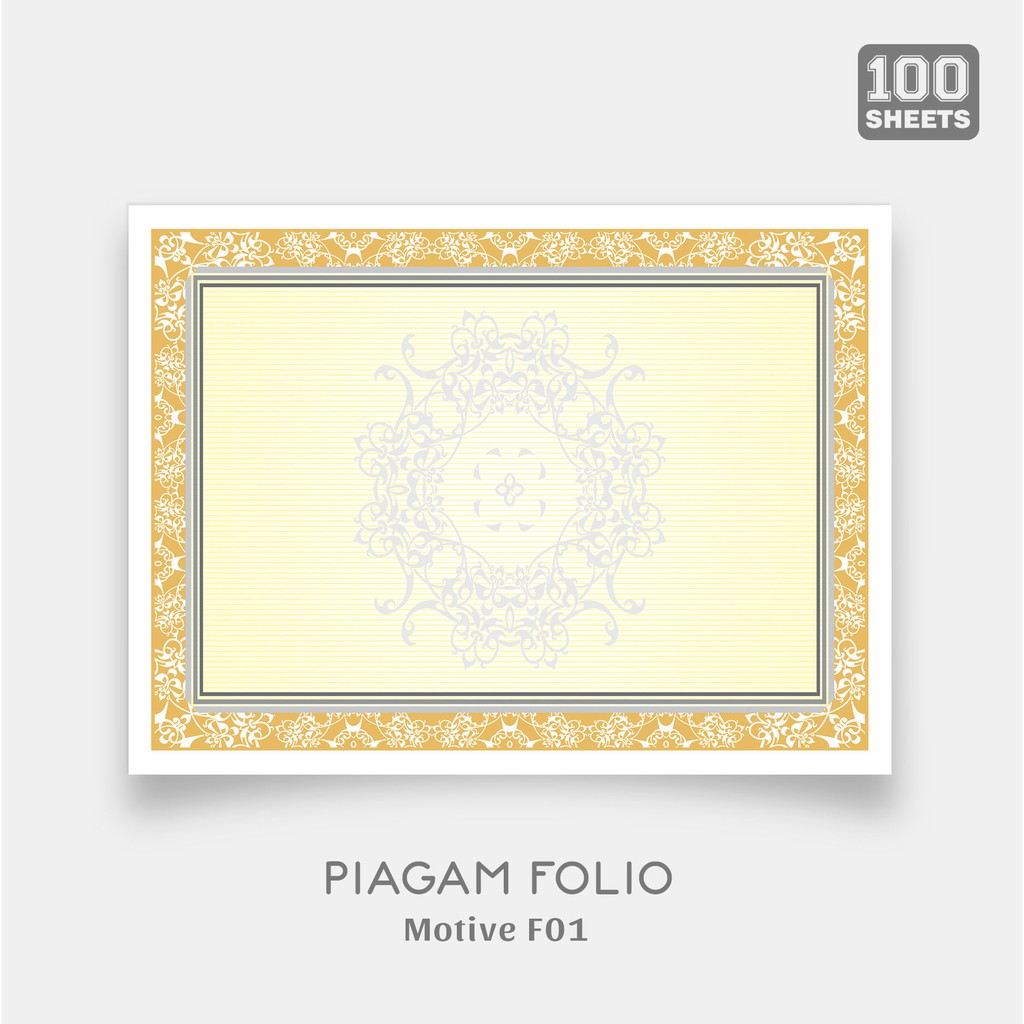 

Bamboo Blanko Kertas Piagam size Folio [100 Sheets]