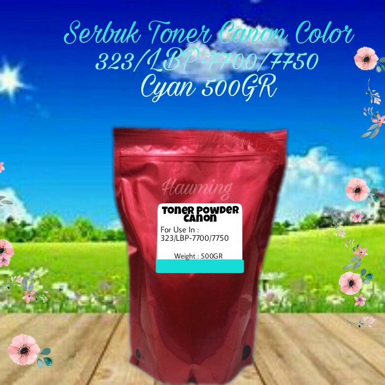 Serbuk Toner Canon CRG323 CRG 323 LBP7700 LBP7750 LBP-7700 7750 7700C 7750C 7750CDN Cyan 500gr