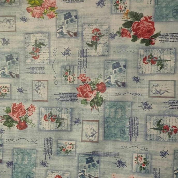 Silahkan Order] Taplak Meja Makan Anti Air/Taplak Meja Makan Meteran Motif Bunga