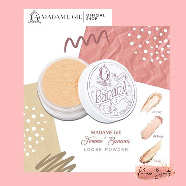 Madame Gie Femme Banana Loose Powder BEDAK TABUR BEDAK MADAME GIE BEDAK MURAH BEDAK NATURAL