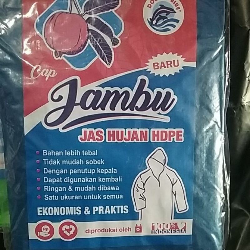 Jas Hujan Ponco HDPE / Plastik