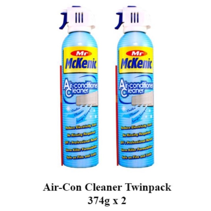 Jual Air Con Cleaner Twin Pack 374gr x 2 by Mr McKenic Made in Singapore Shopee Indonesia