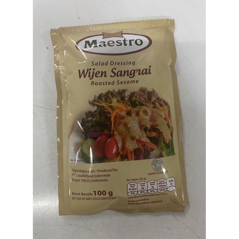 

Maestro Wijen Sangrai 100gr