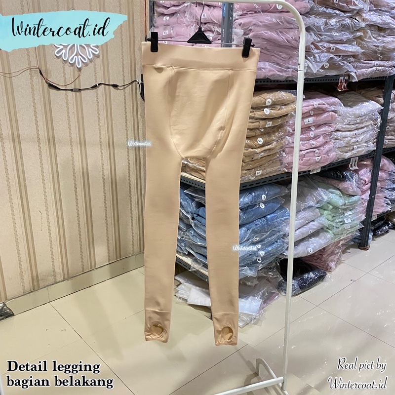 Legging thermal winter big size celana hangat jumbo wanita import