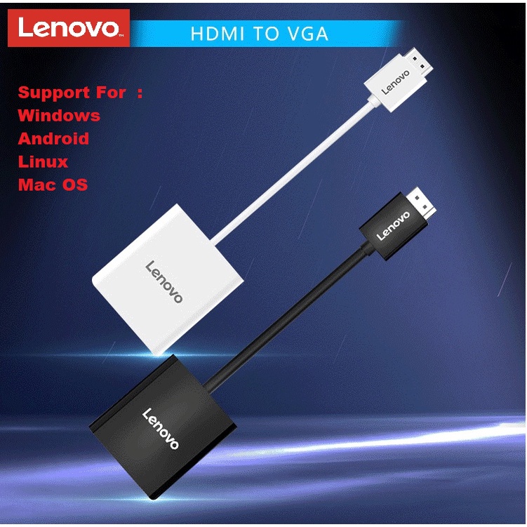Lenovo HDMI to VGA converter H203-B HD video adapter to audio Original