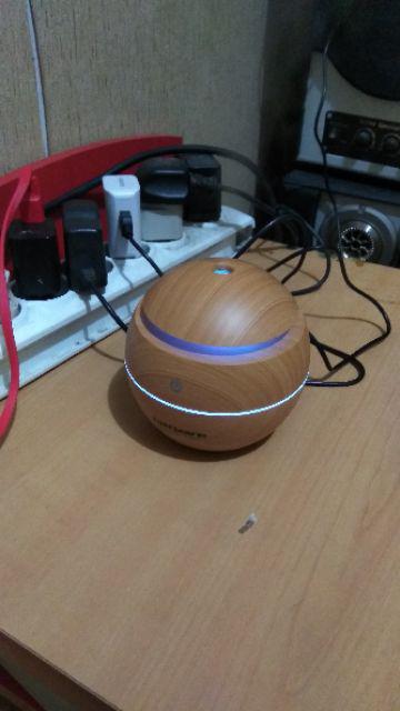 Pengharum Ruangan Aroma Terapi Air Humidifier Desain Kayu
