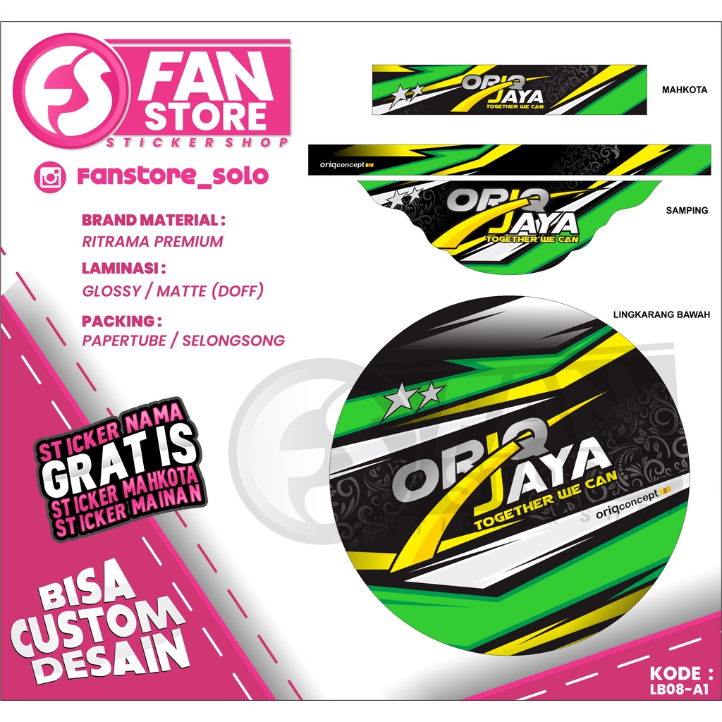 DECAL Sangkar lovebird - Sangkar EBOD JAYA  - Aksesoris Sticker Sangkar Burung