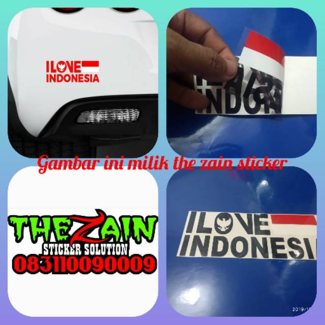 

Stiker love indonesia terbaik cutting sticker
