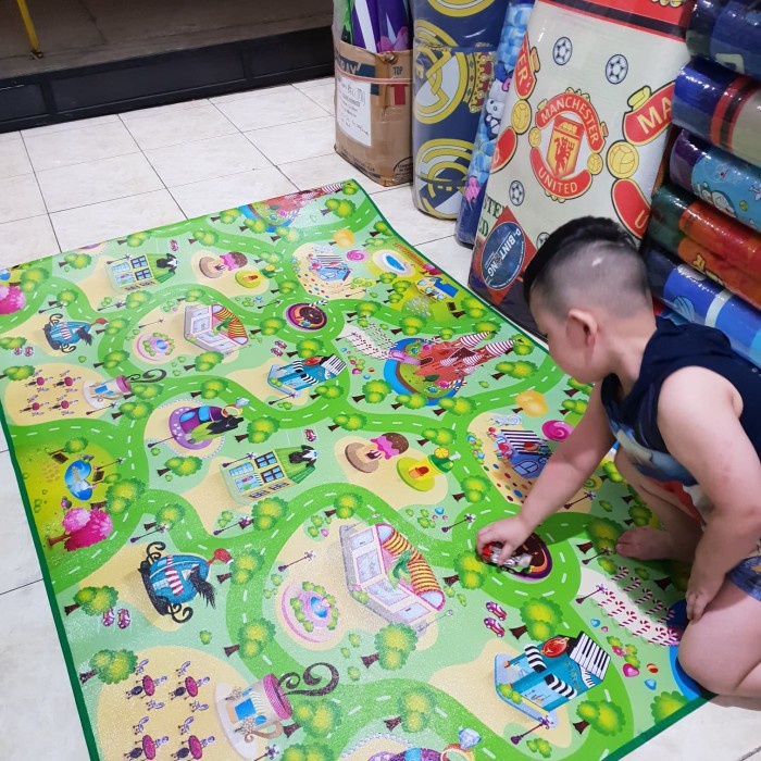 TIKAR-KARPET- KARPET GULUNG TAHAN LAMA/ TIKAR SPON DARI EVAMATIC UK 120 X 200 - ANAK -KARPET-TIKAR.