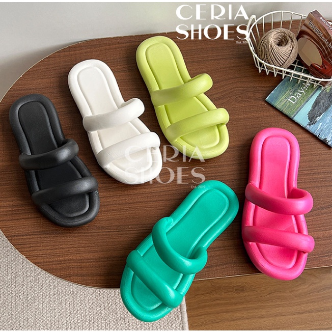 BALANCE Sandal Slop Wanita Import Bangkok Bahan Karet PVC Elastis Non-Slip Rubber 2025