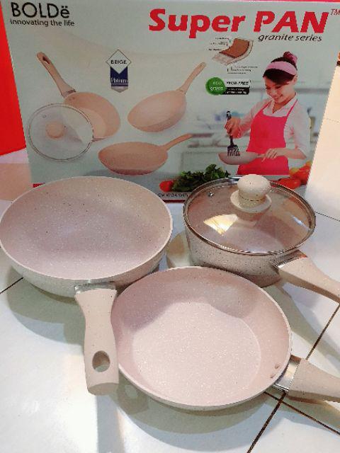 Panci Bolde Super Pan 3+1 Pcs Beige