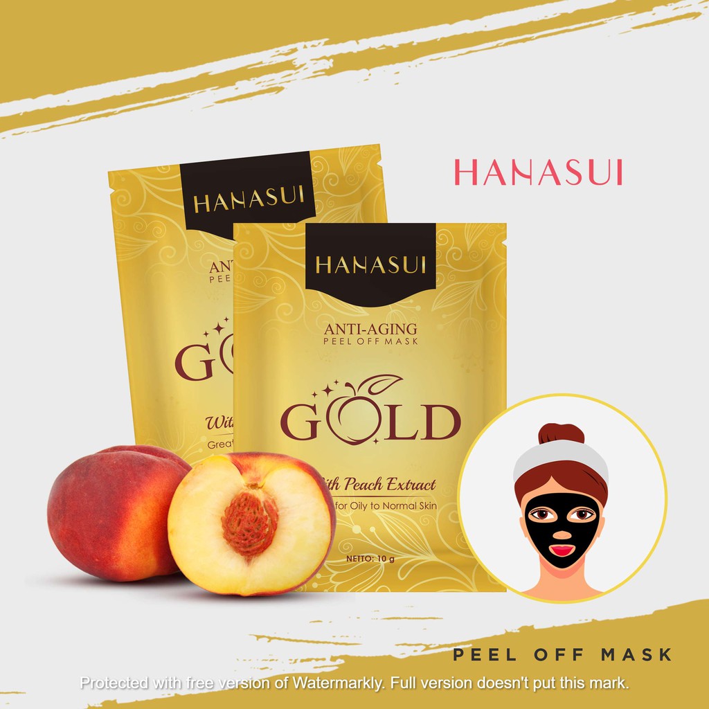 Hanasui Anti-Aging Peel Off Mask Gold Sachet