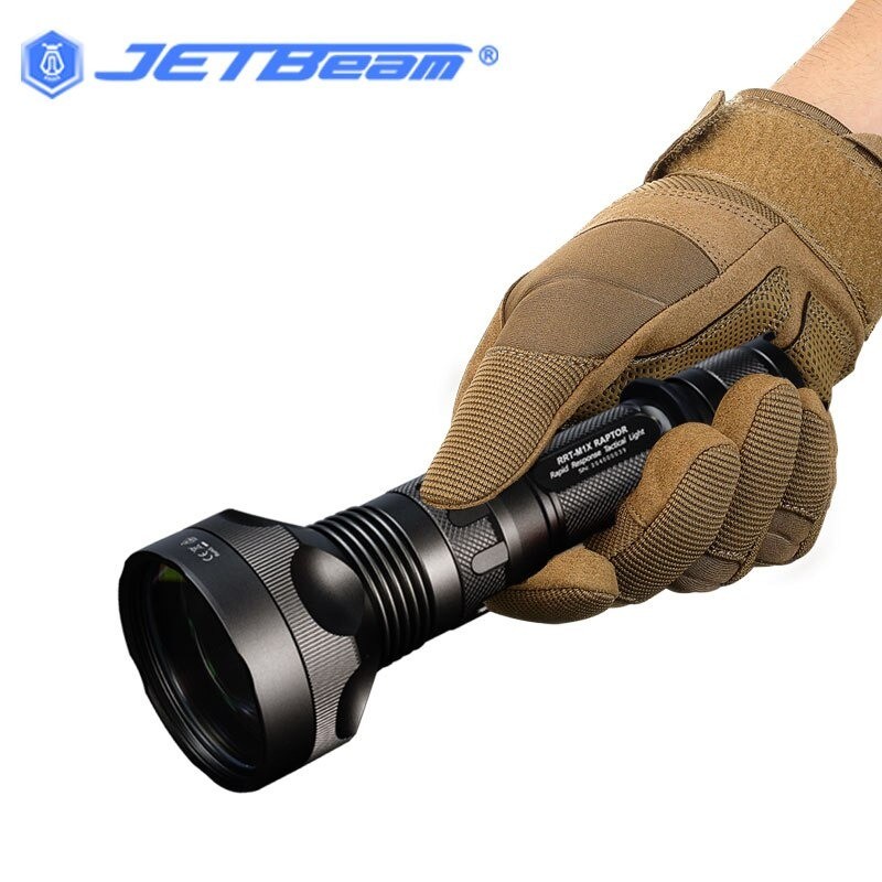 JETBeam RRT-M1X Raptor Flashlight Laser LED WP-T2 480 Lumens - Black